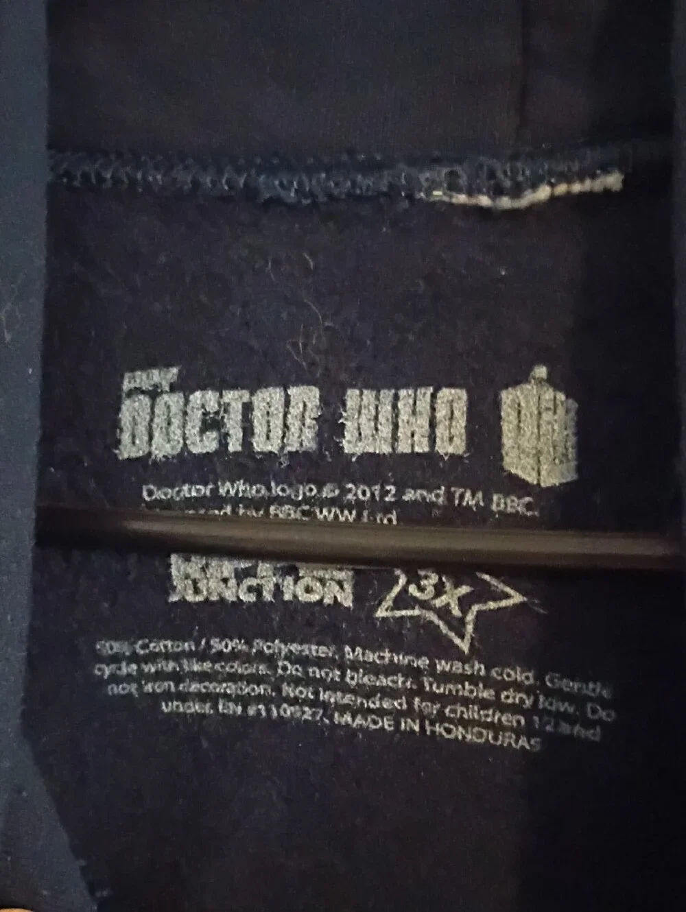 Doctor Who Navy Blue Police Public Call Box Hoodie